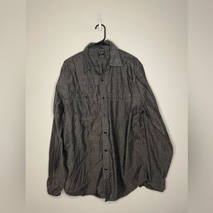 Todd Snyder x Three Looms Button Up Shirt Gray Mens XL
